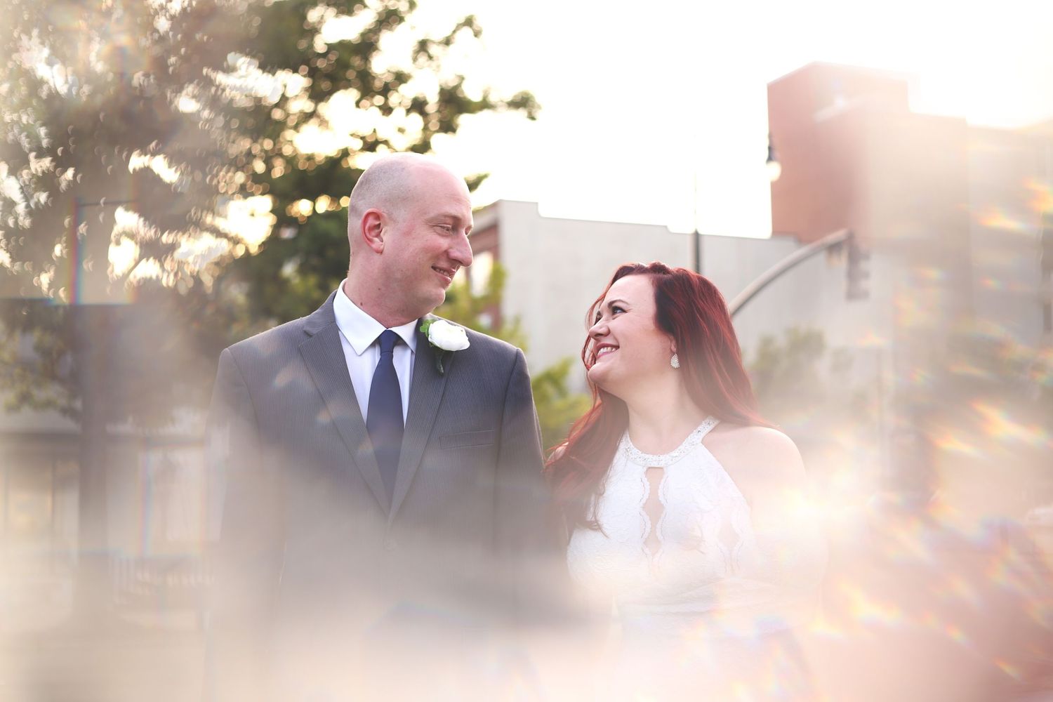 Outdoor engagement session