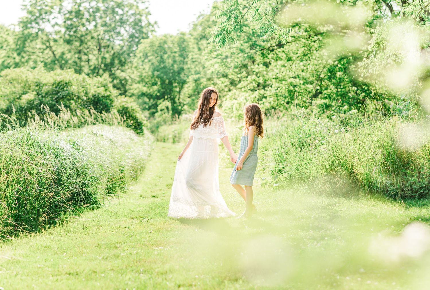 Mother and daughter portrait during a family photo session in New Paltz, NY with Danielle Lauren Photography