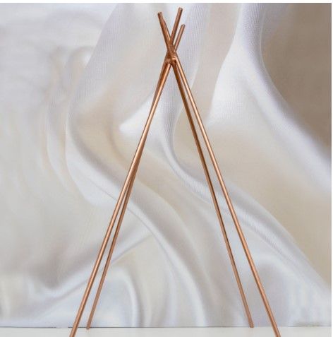 Rose gold tipi cake stand hire
