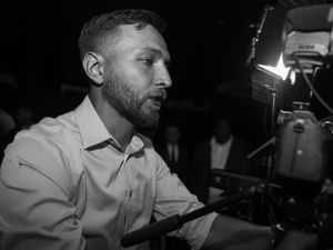 bnw photo at an event photographed by Leonard Okpor in NYC