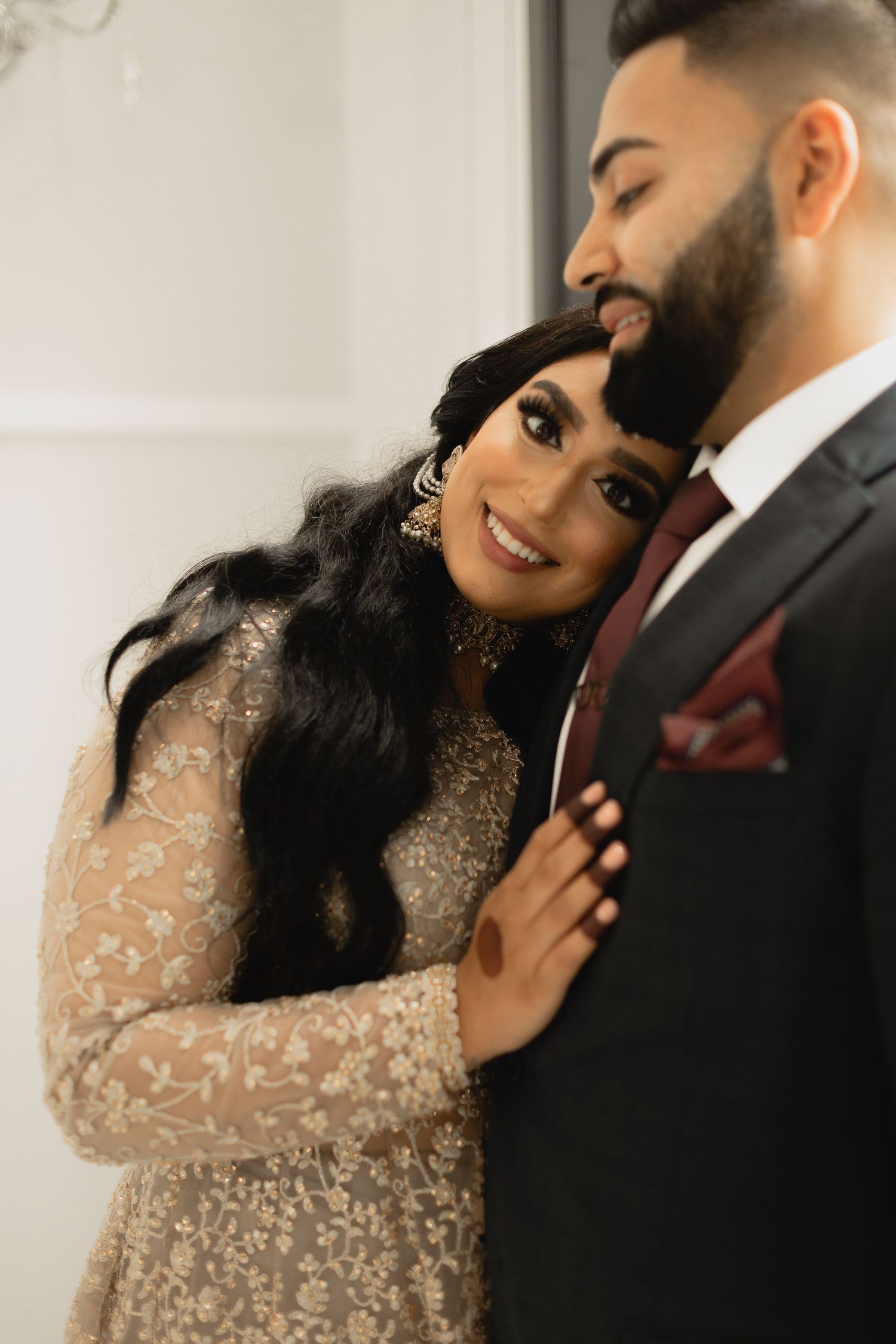 Punjabi sikh couple on their engagement or Rokha
