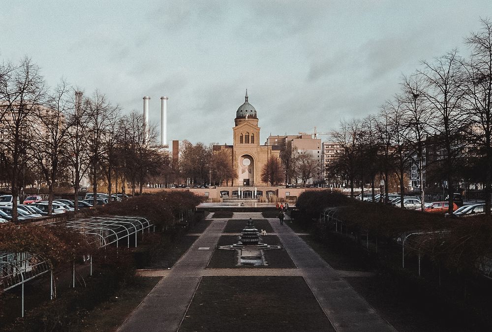 35mm image of german architecture berlin