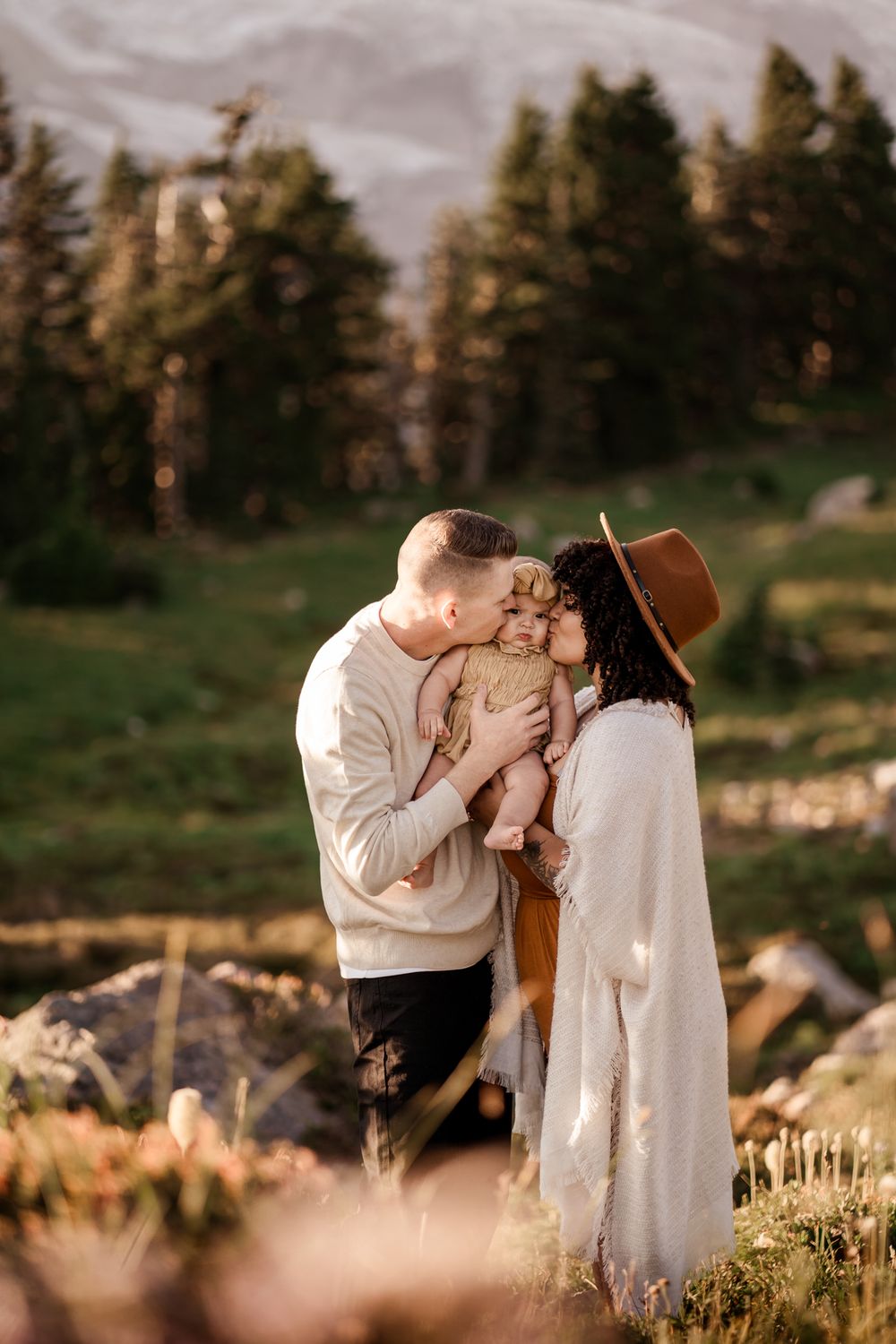 Rainier family portrait session by wander and wild photography