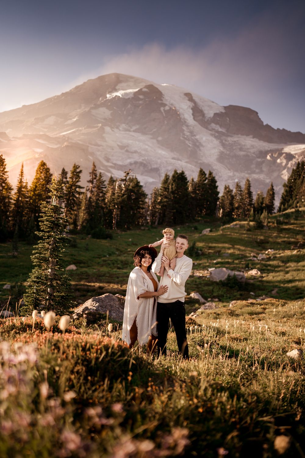 Rainier family portrait session by wander and wild photography