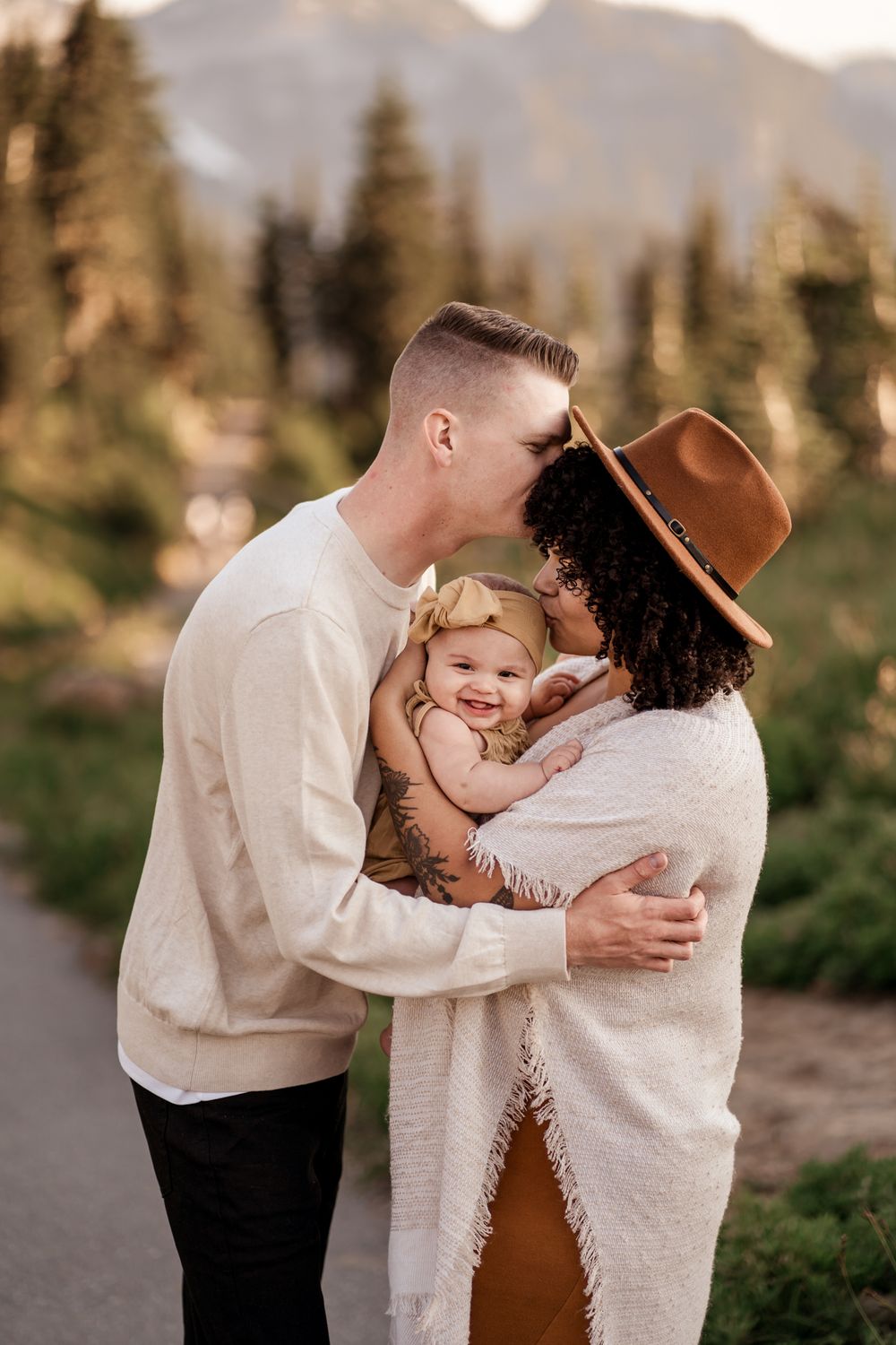 Rainier family portrait session by wander and wild photography