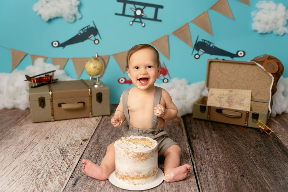 Buffalo & WNY cake smash sessions, one year portraits, cake smash photographers, one year photography