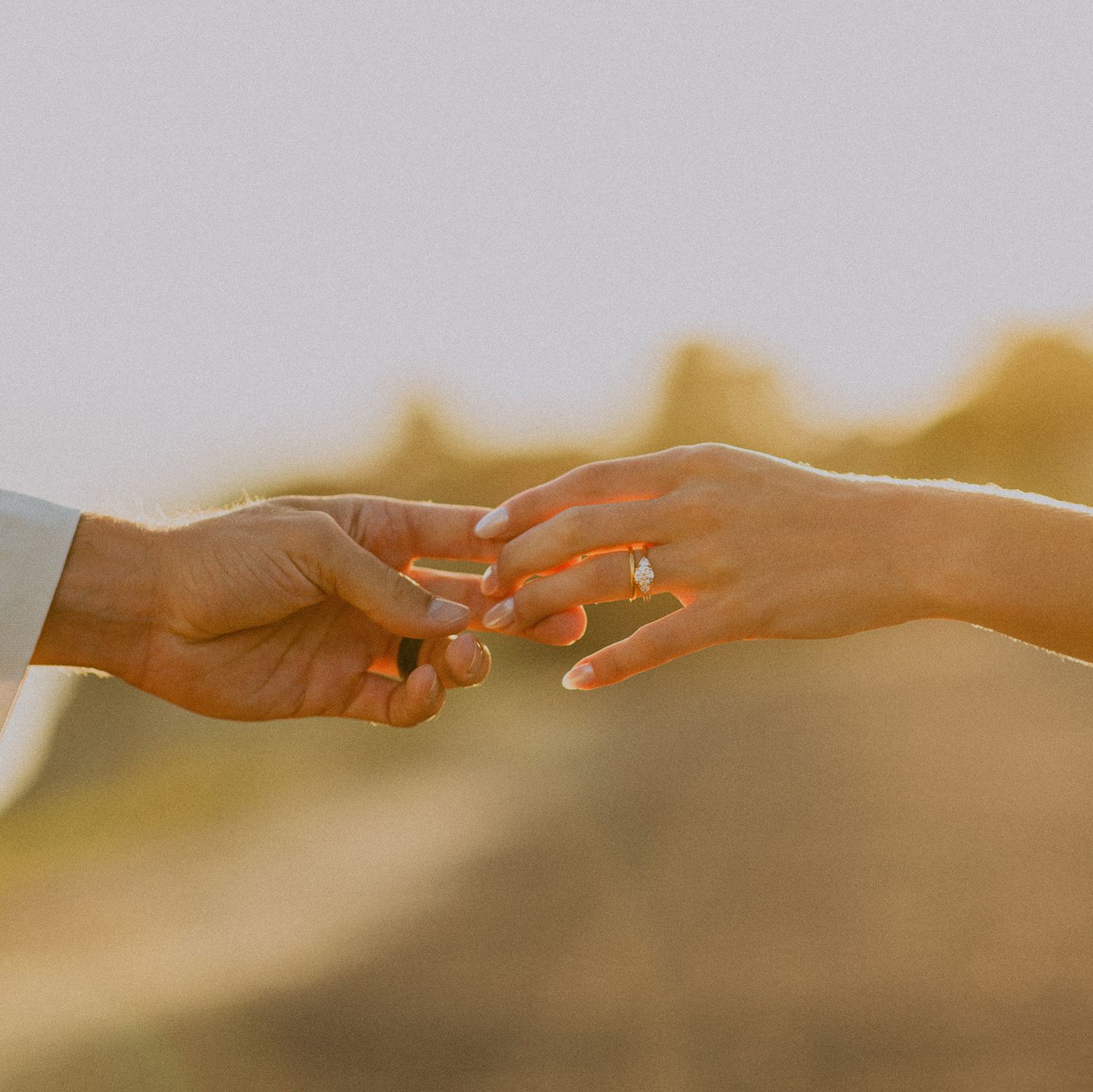 Bride and groom couple's portraits after a Palos Verdes cliffs wedding overlooking the ocean