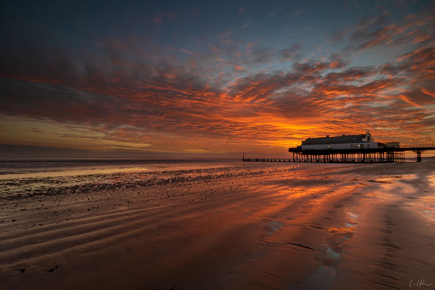 Cleethorpes beach sunrise