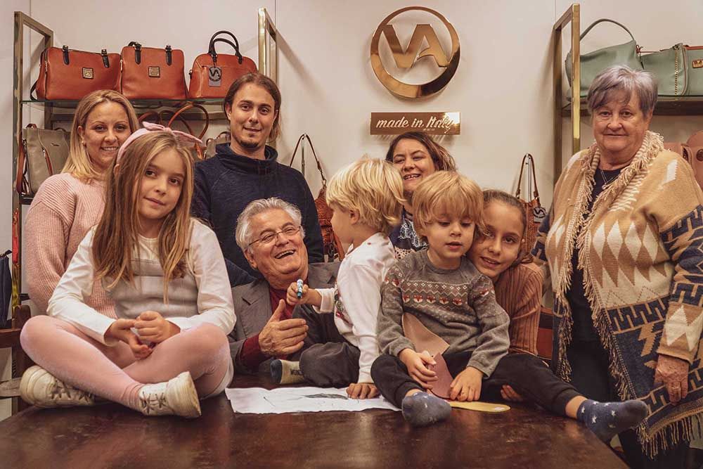 scatto di Valentina e la loro famiglia ruinita