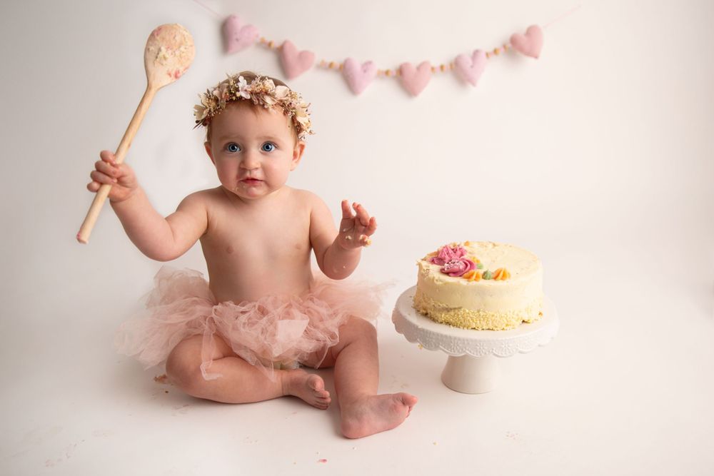 cake smash photoshoot, Bury