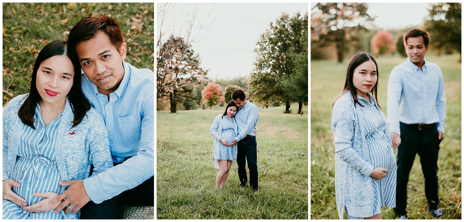 collage of images of man and pregnant woman together