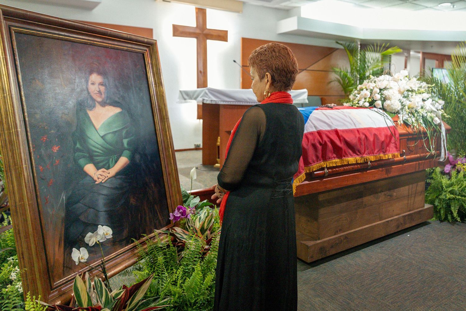Funeral of the former First Lady of Puerto Rico, Luisa 'Piti' Gandara.