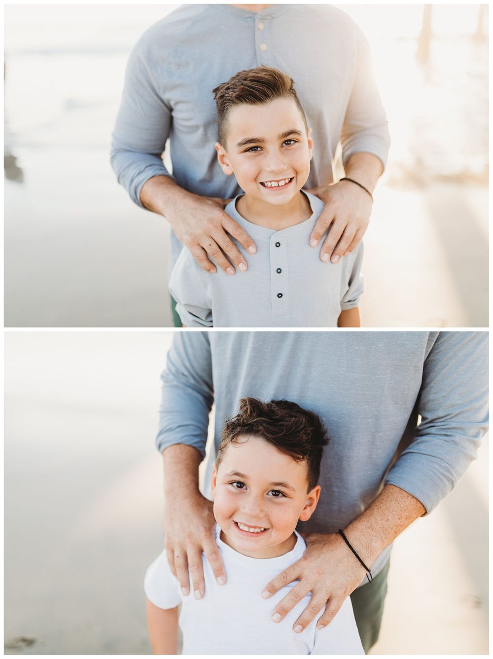 dad hugging sons