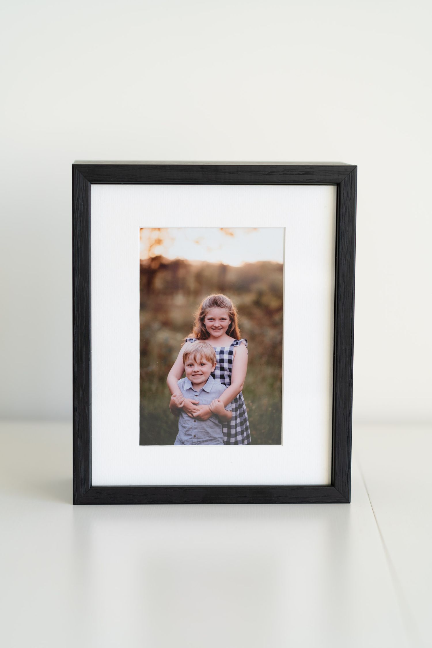 acrylic frame display box for matted prints