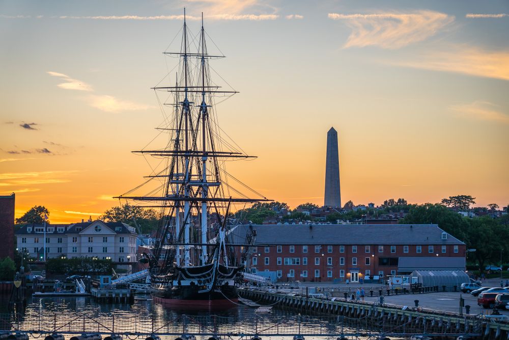 USS Constitution and Bunker Hill, Boston Massachusetts