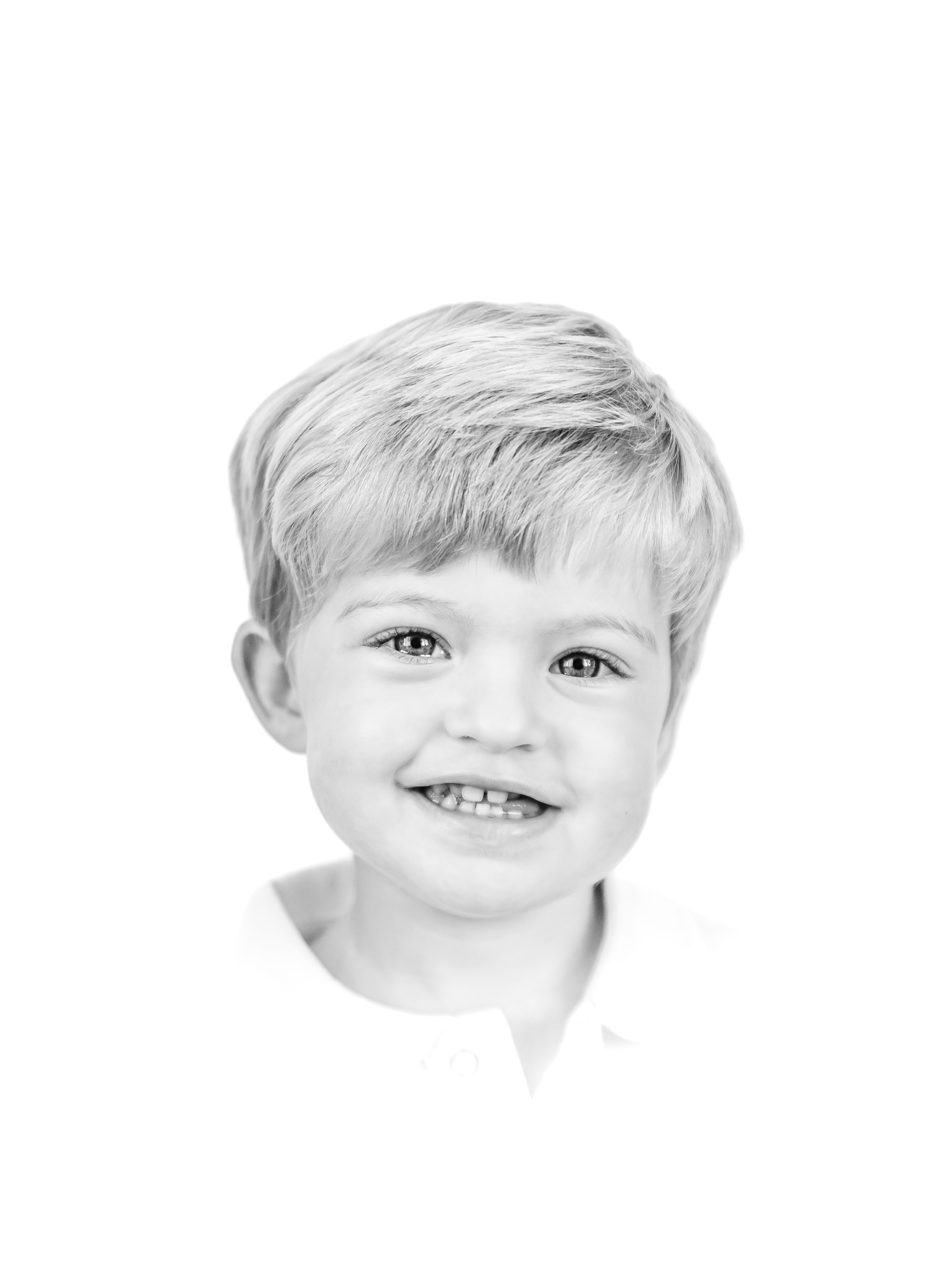 black and white heirloom child portrait