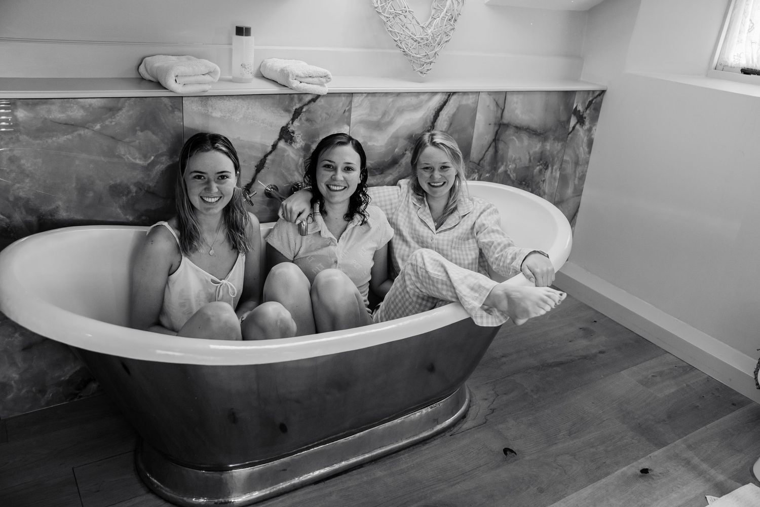 The bridal party at a Blackwell Grange wedding