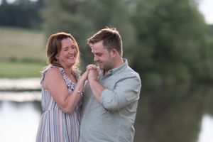 future husband kissing his future wives hand at pre wedding engagement photoshoot