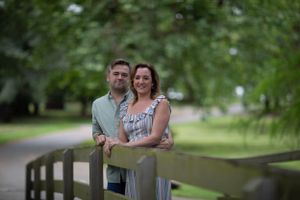 couple on bridge