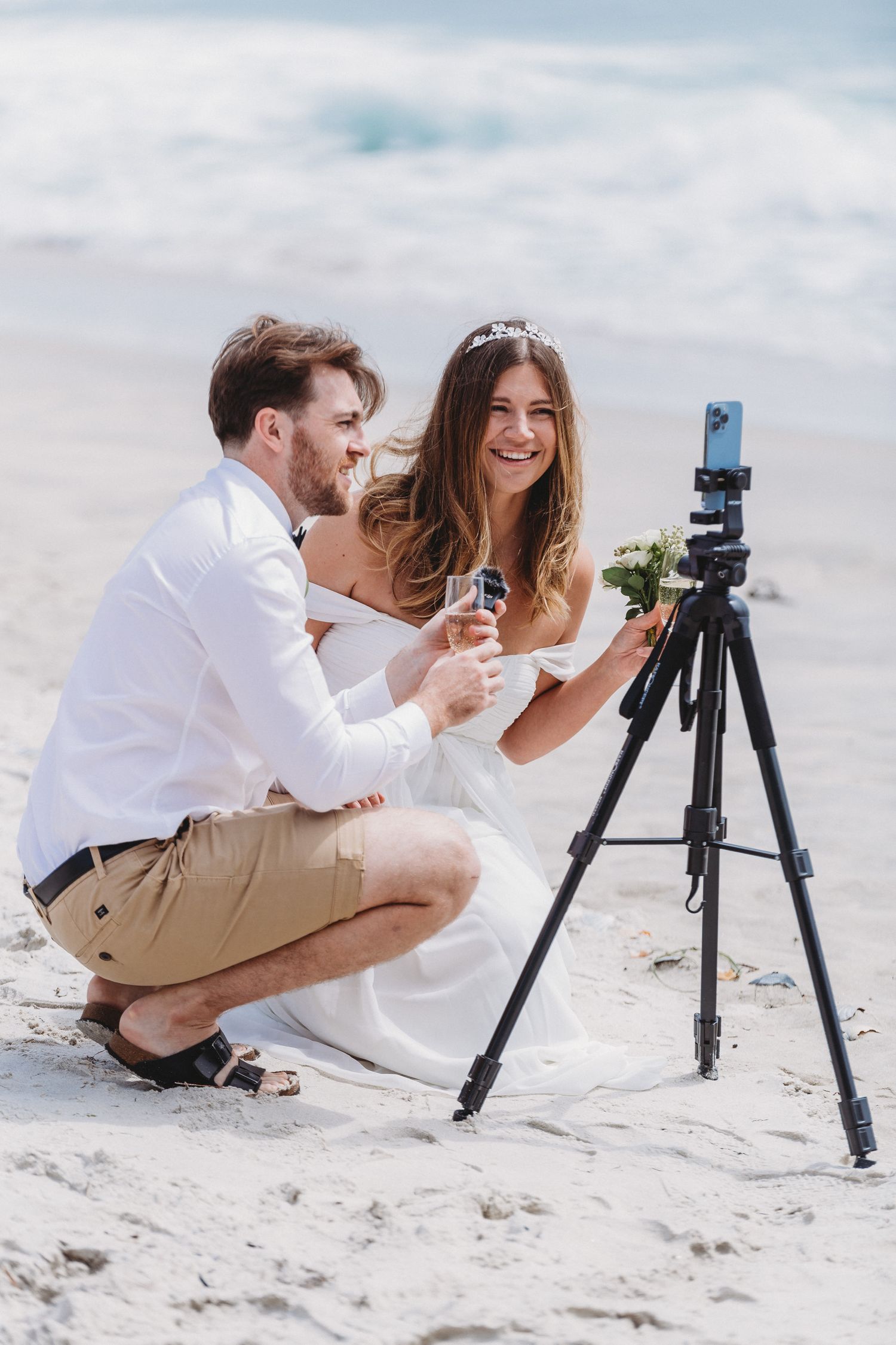 Whangapoua beach wedding in Coromandel by wedding photographer Jenna James
