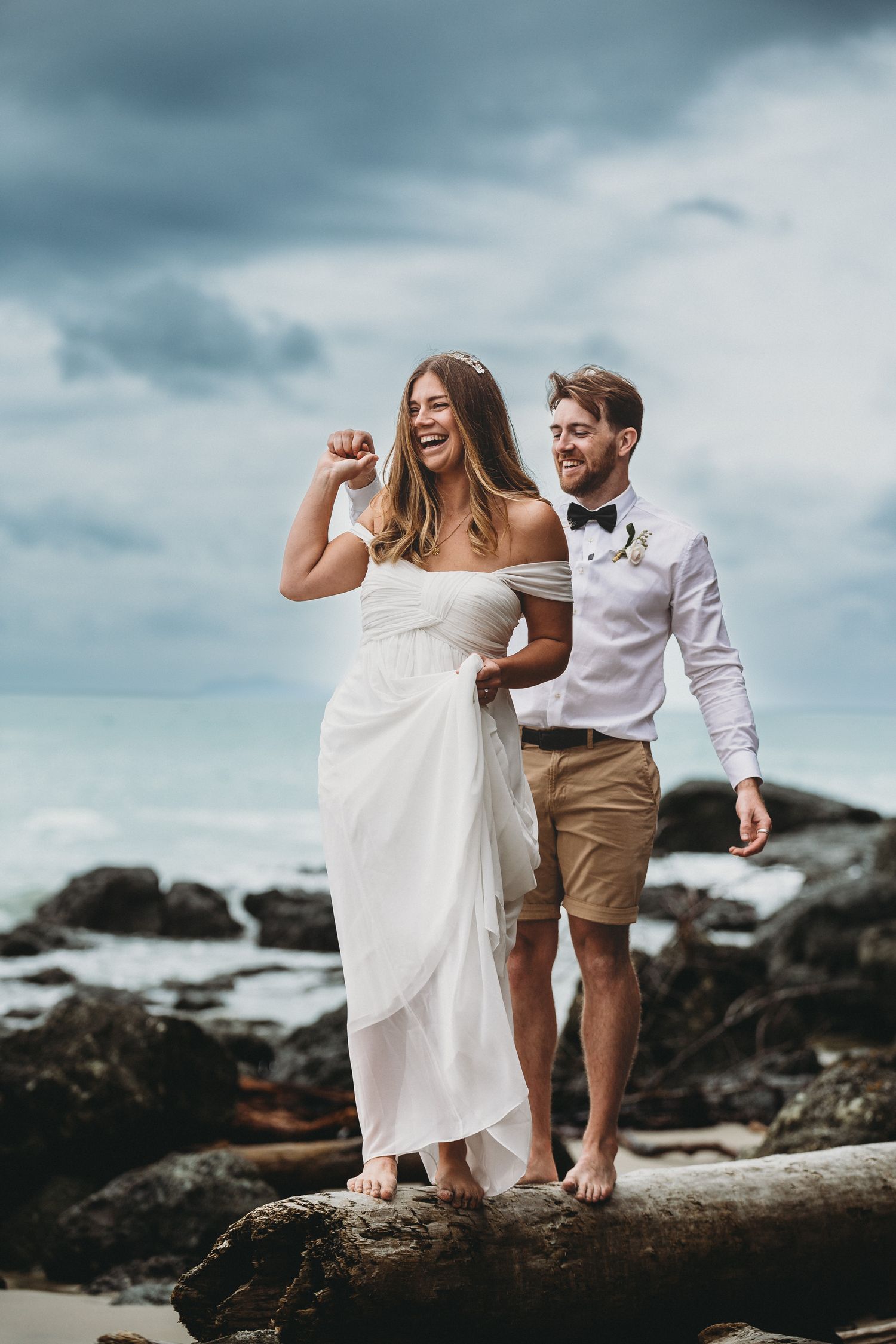 Whangapoua beach wedding in Coromandel by wedding photographer Jenna James