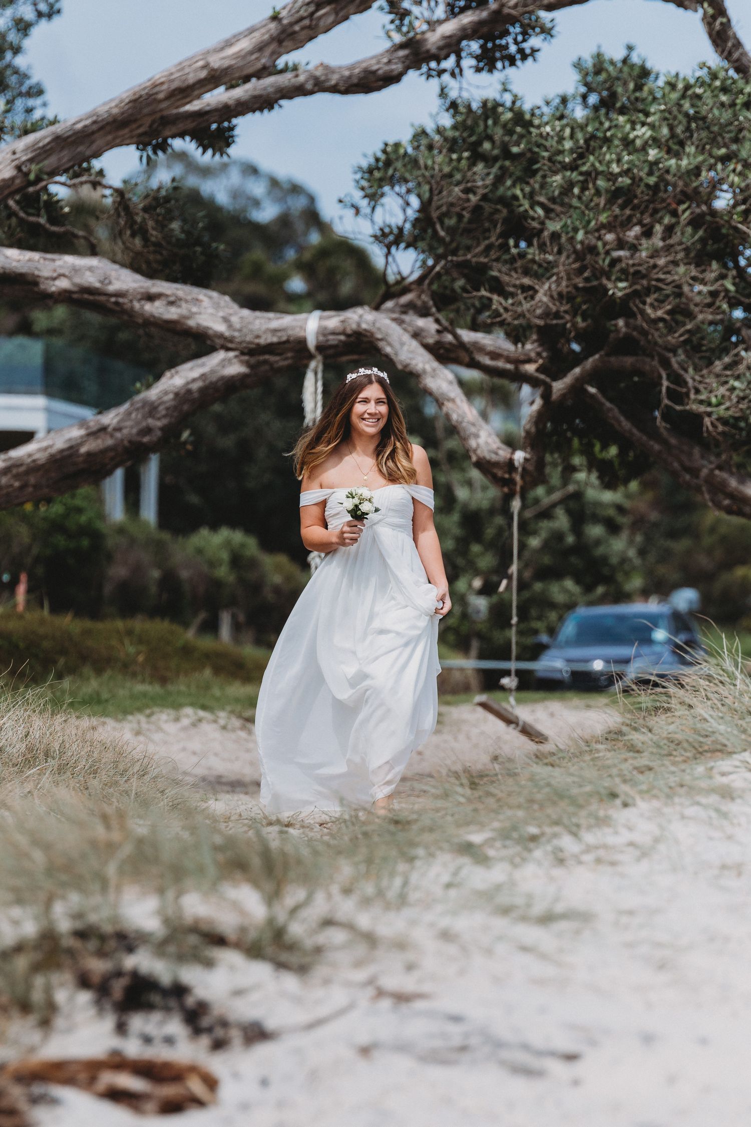 Whangapoua beach wedding in Coromandel by wedding photographer Jenna James