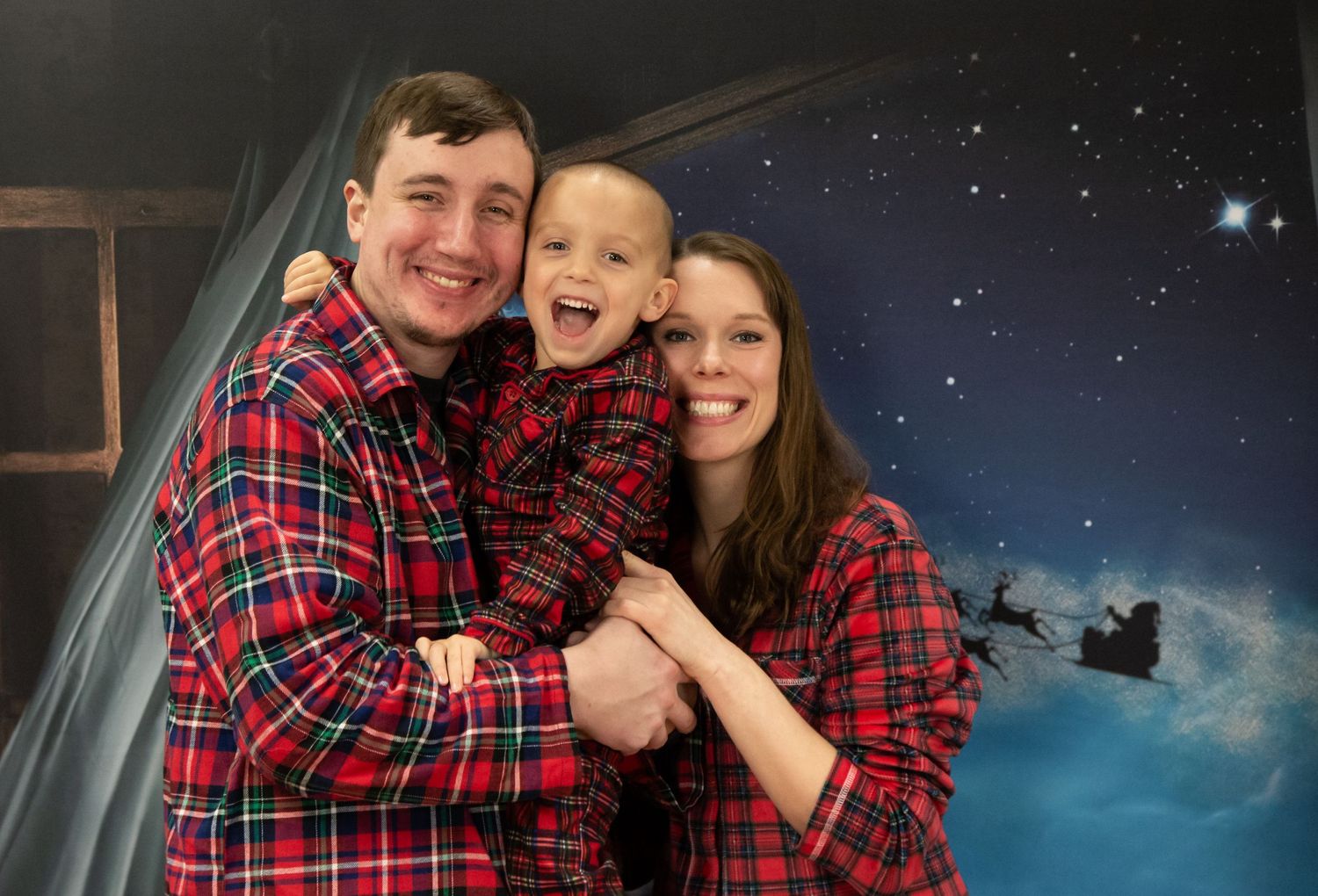 Family hugging, family photography