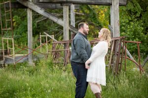 Historic Savage Mill Jersuselem State Park | Maryland Engagement Photos | Old Farming Equipment Photos | DANIE