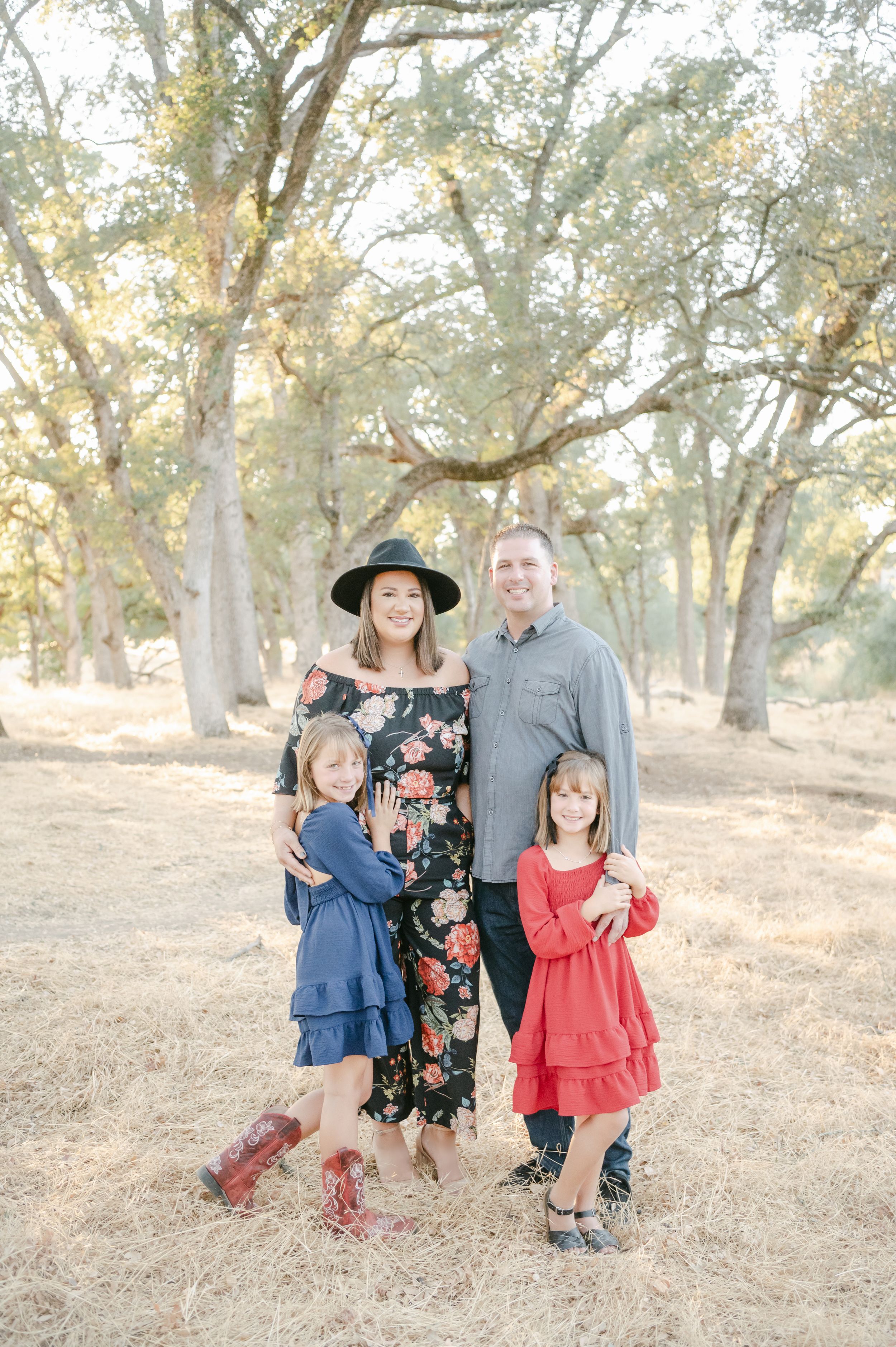 Fall Family Photo Session in California, sisters and best friends, twins.