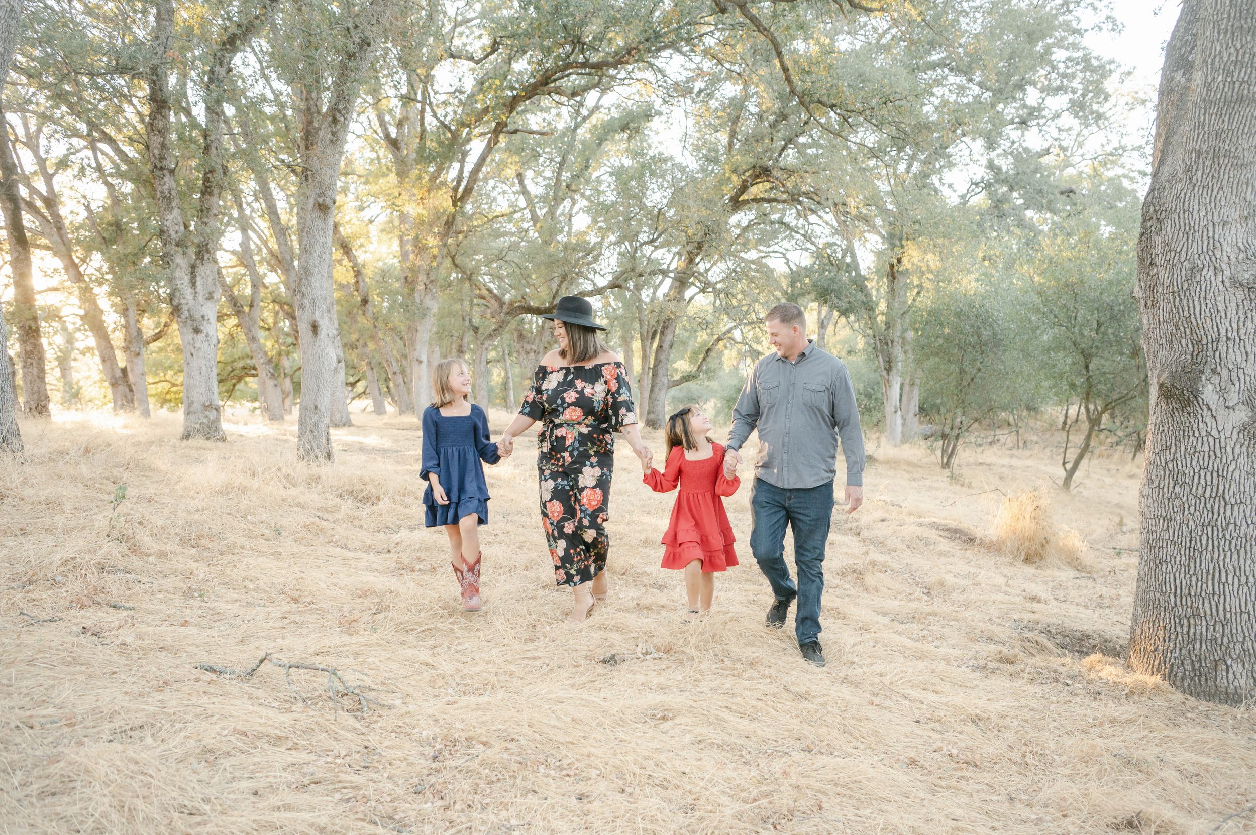 Fall Family Photo Session in California, sisters and best friends, twins.