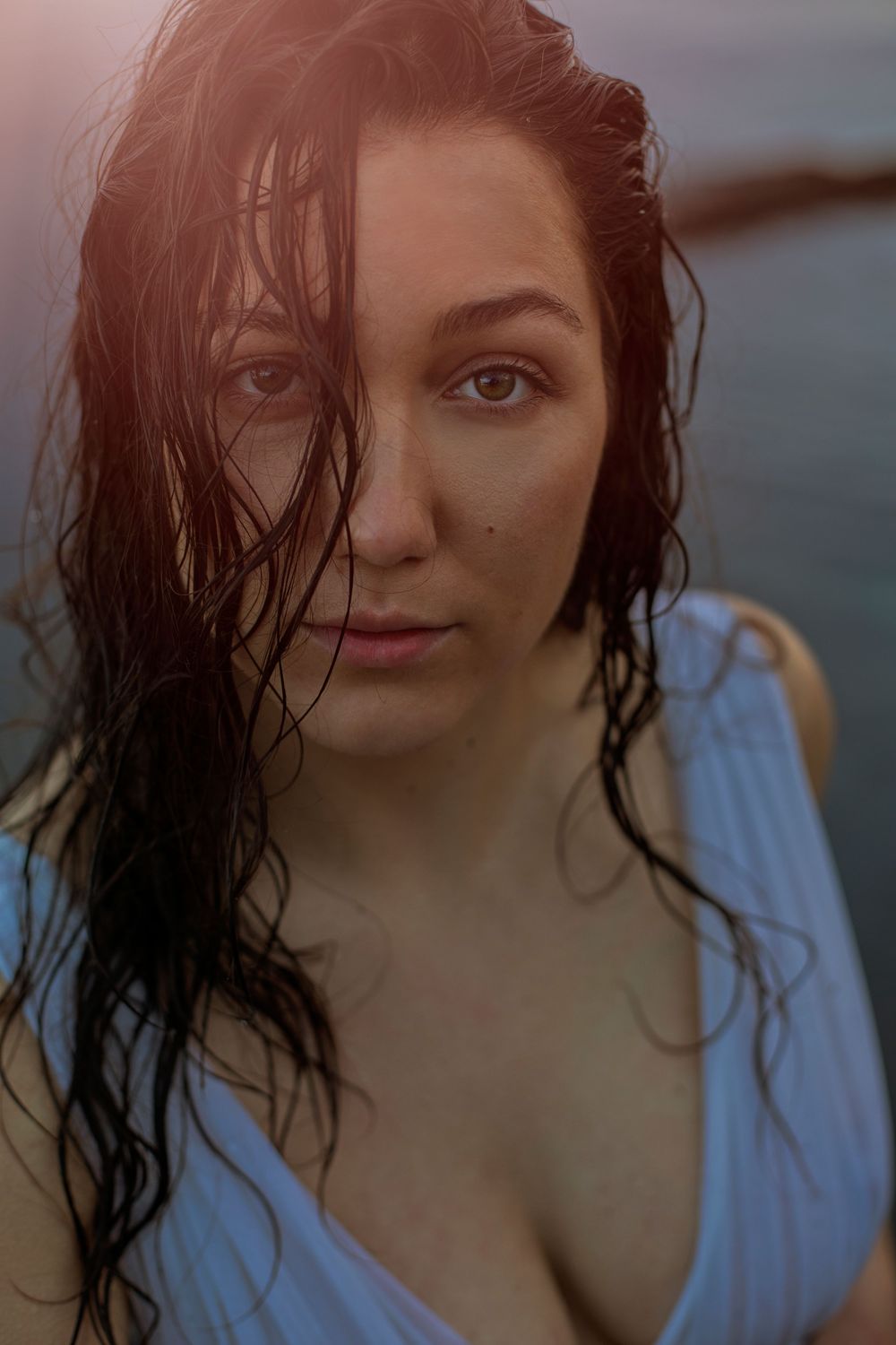close up water session Nicole