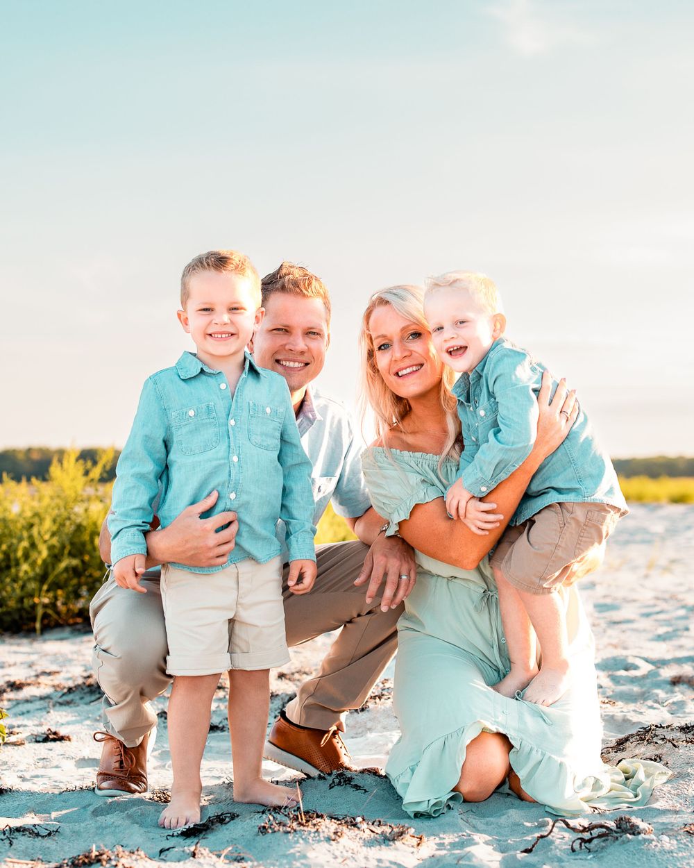 Family Photos on Goose Rocks Beach, ME