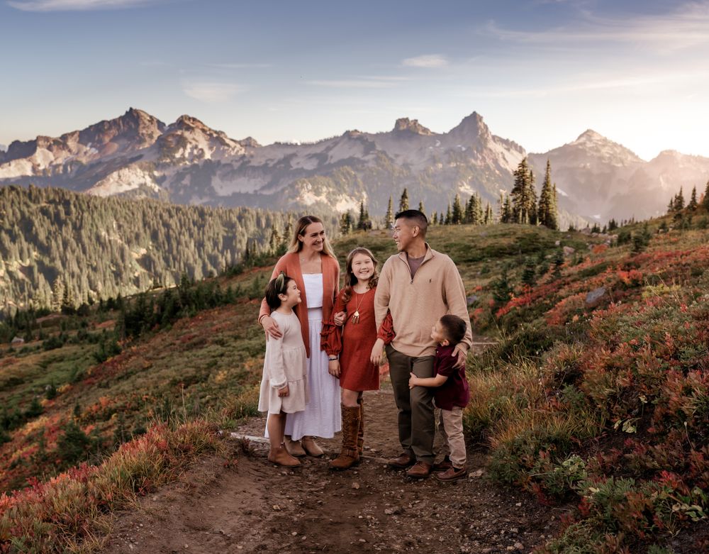 Rainier family photo session