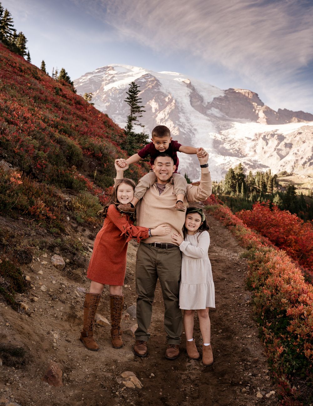 Rainier family photo session