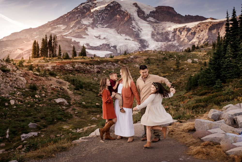 Rainier family photo session
