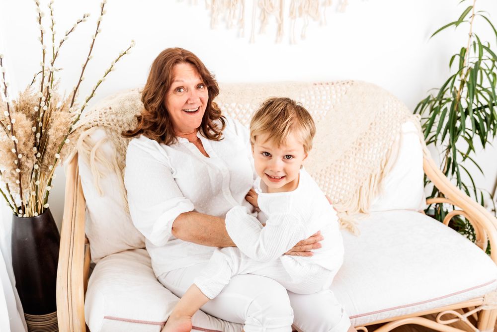 family portrait boho style