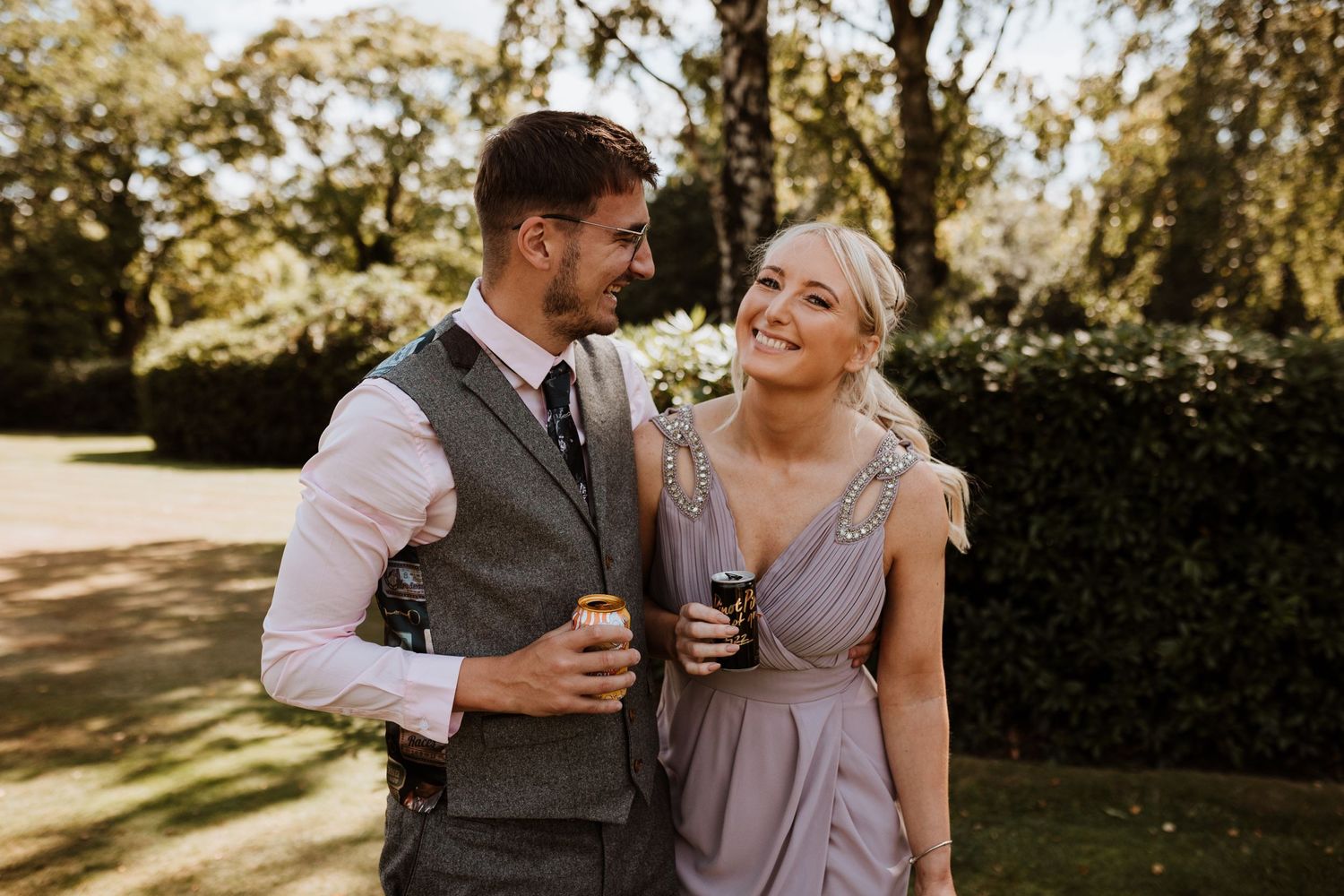 Wedding drinks in Mesnes Park, Wigan