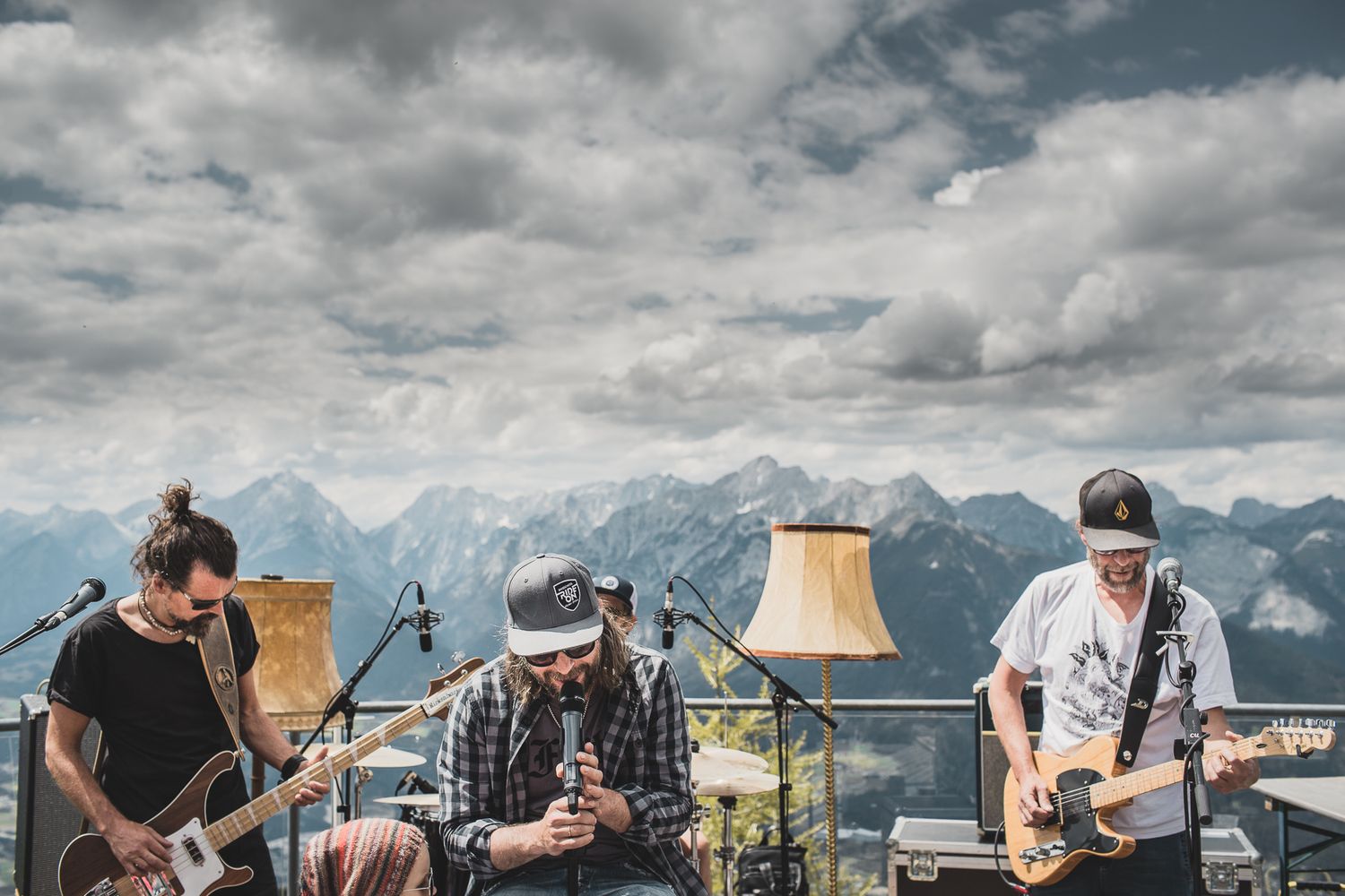 Cotton Underwear, Tirols Rock Coverband, live am Hecherhaus