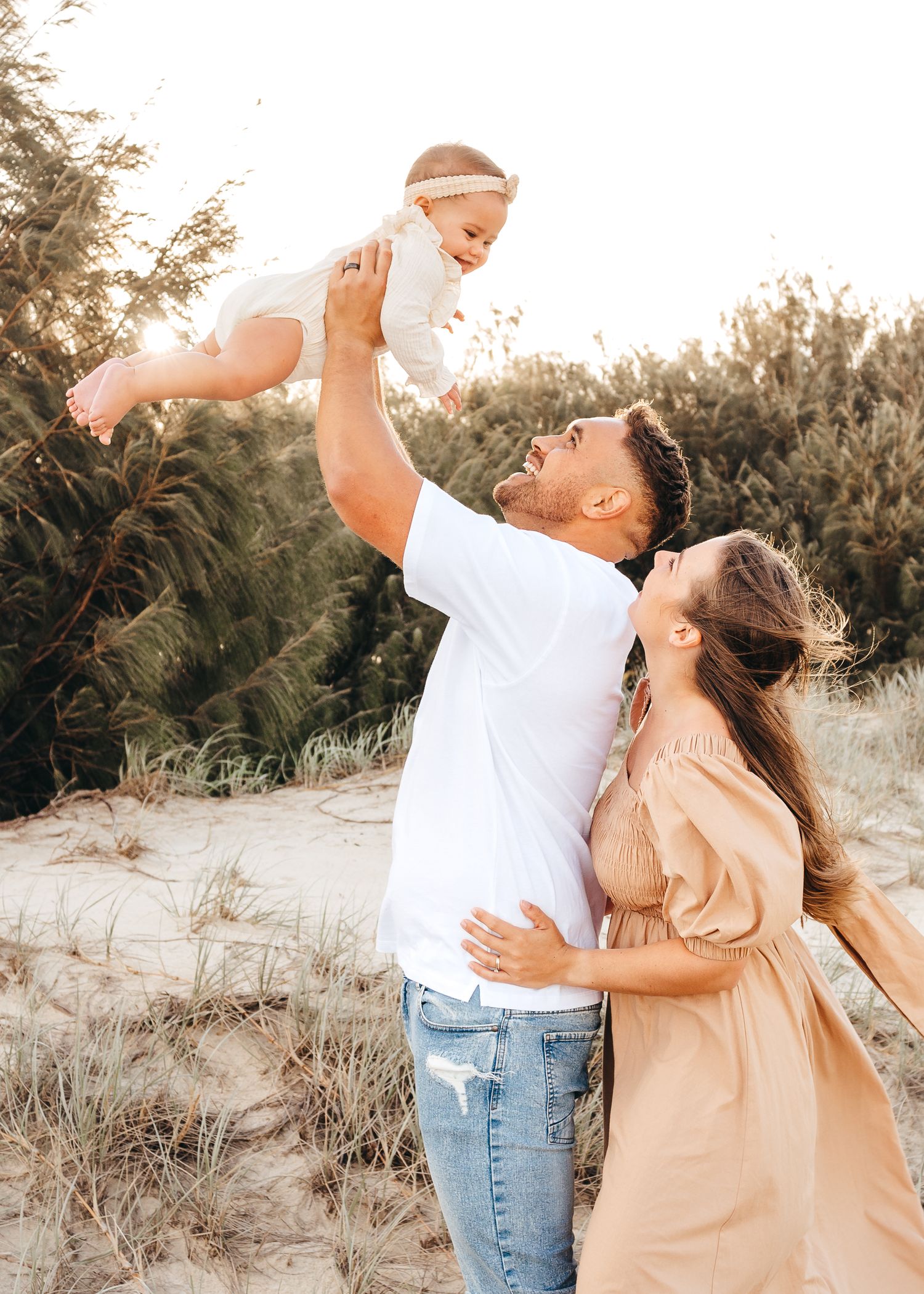 Feeling the love with this family beach session at Rainbow Beach, Queensland with Nicole Bailey Photography