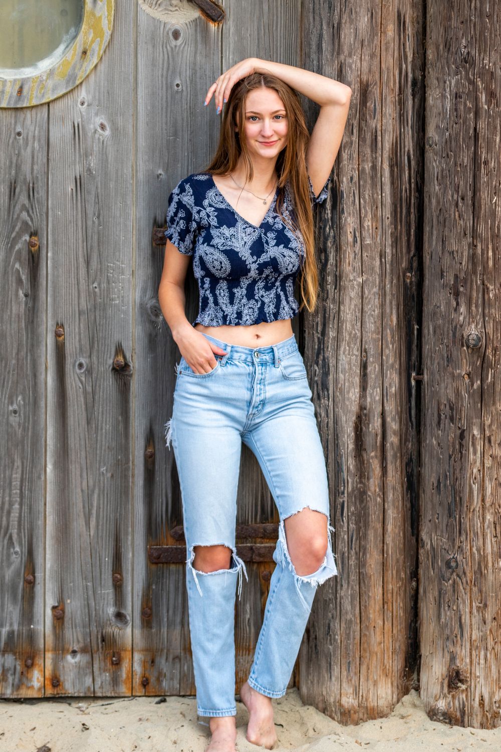 Orange County photographer captures senior and graduate photography at the beach.