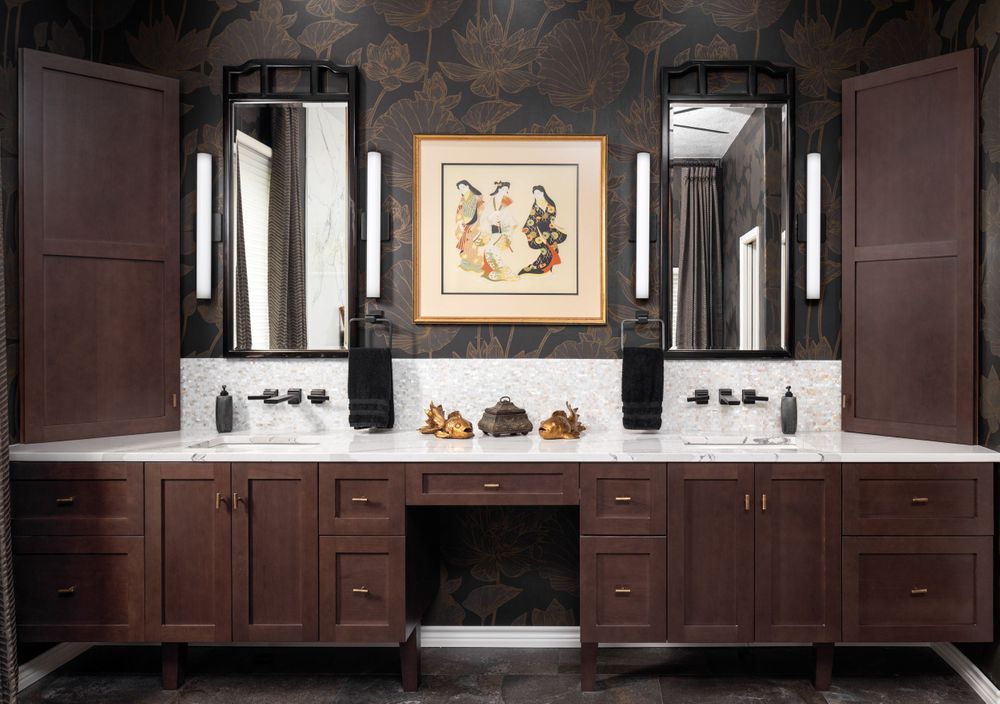 Bathroom Remodel Architectural Photography - Double Vanity