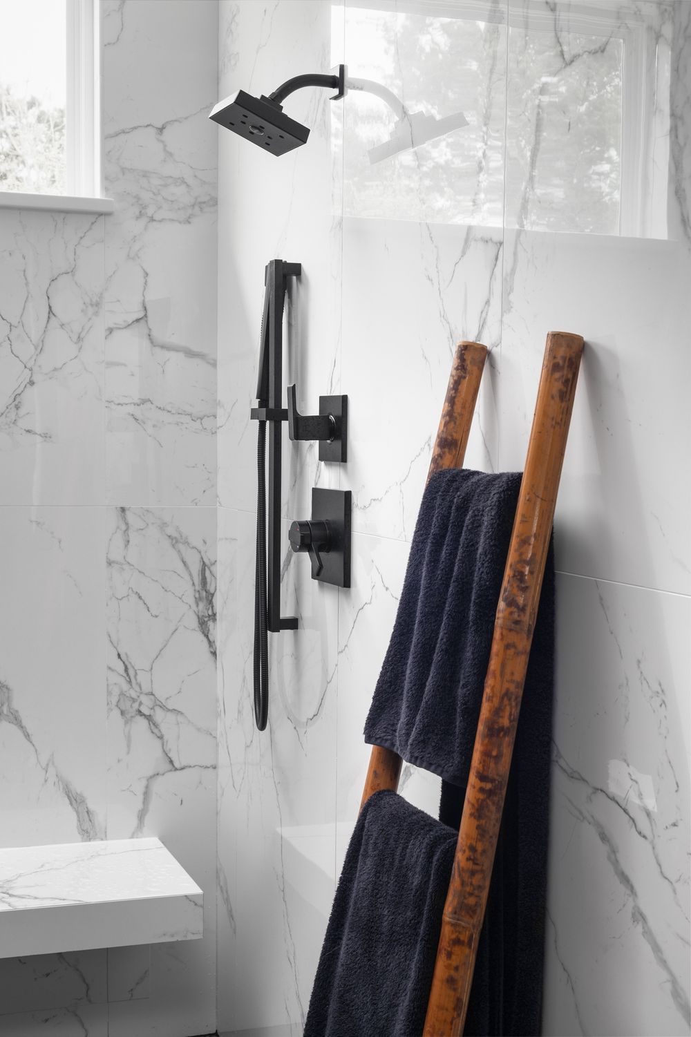 Bathroom Remodel Architectural Photography - Shower Detail