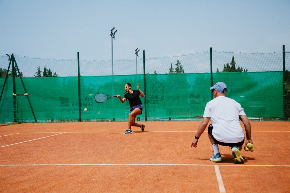 Entraînement terre battue - CCTA centre d'entrainement de tennis à Aix en Provence - France