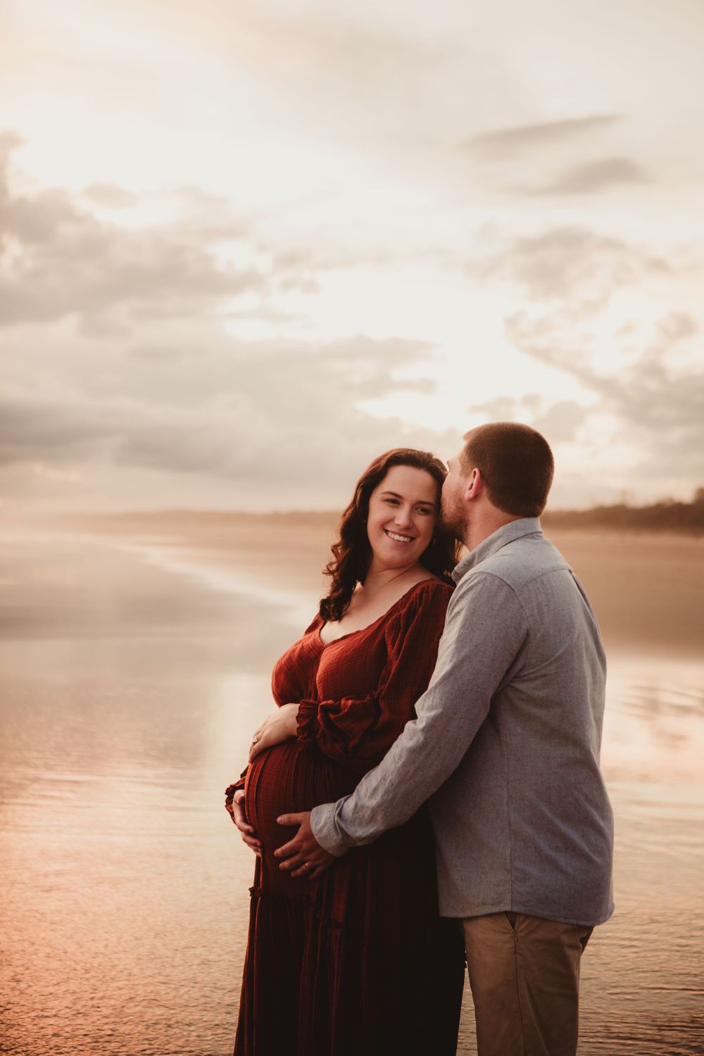 Maternity beach session  photography Harrington