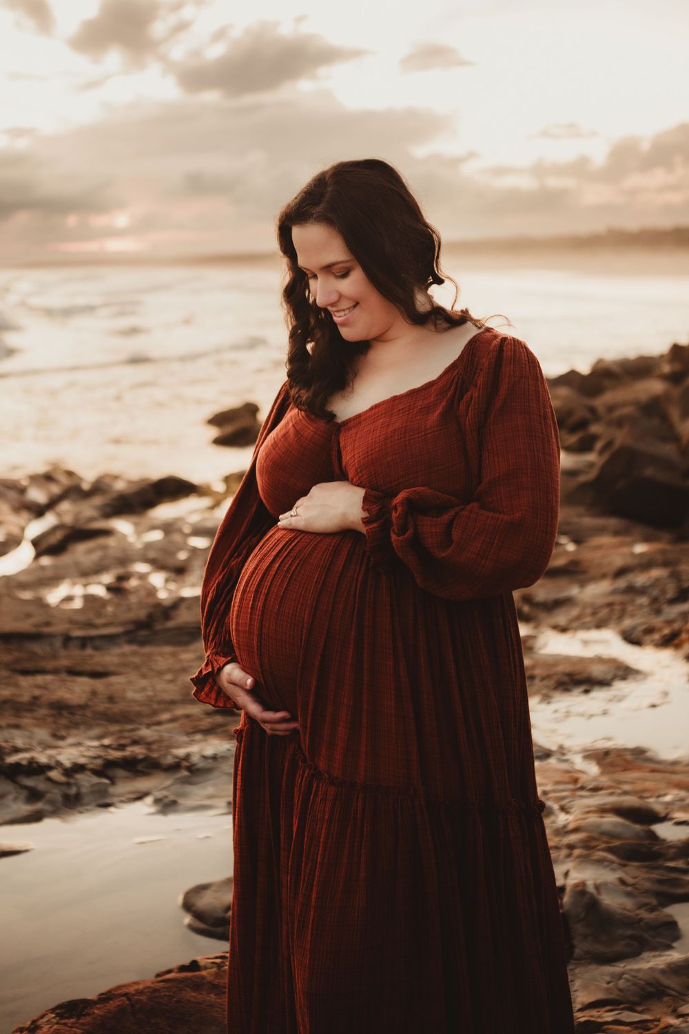 Maternity beach session  photography Harrington