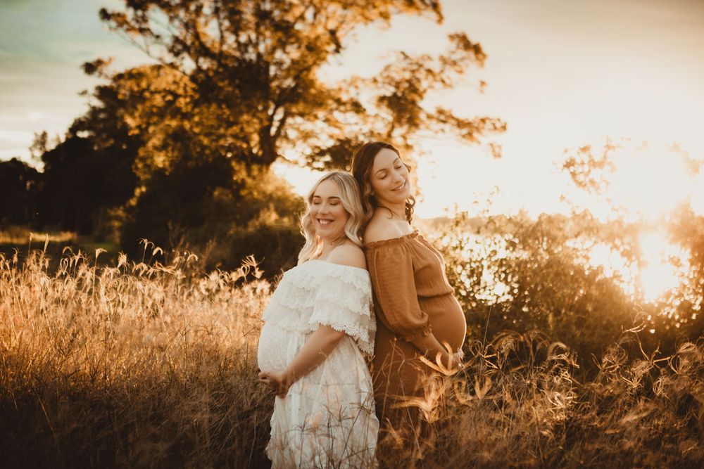 Family Maternity golden hour beach session photography client wardrobe couples photo session photographer mid north coast old bar cundletown