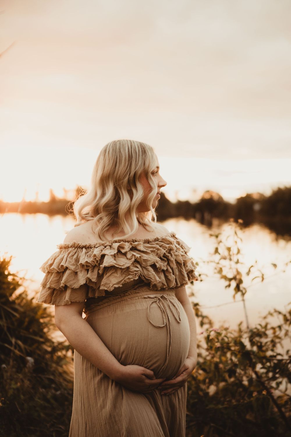 Family Maternity golden hour beach session photography client wardrobe couples photo session photographer mid north coast old bar