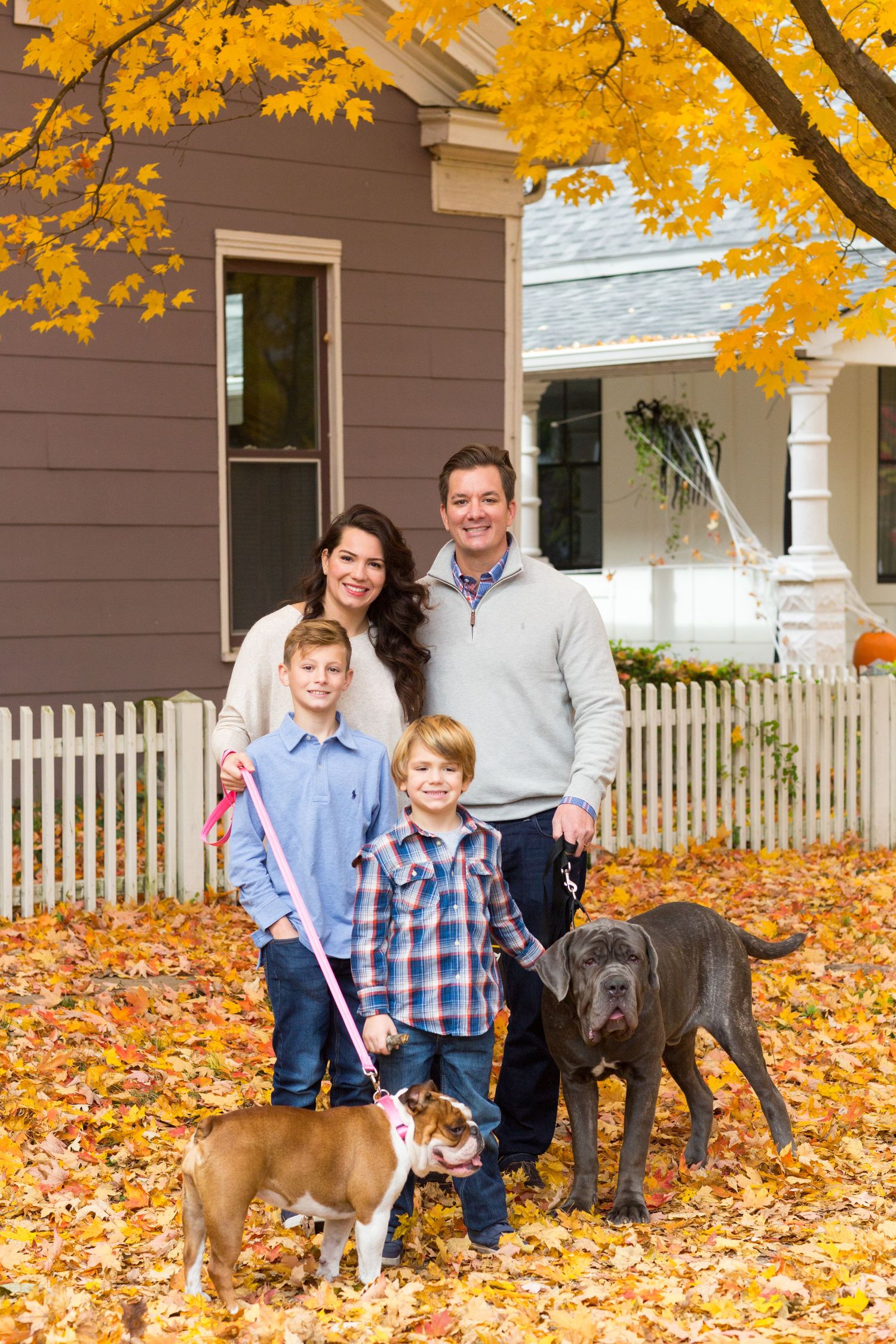 Family pics in Zionsville during the fall