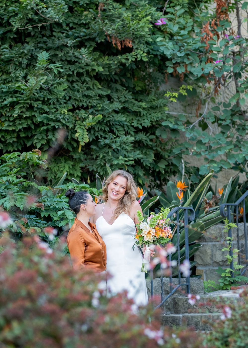 Enchanting Santa Barbara Courthouse ceremony