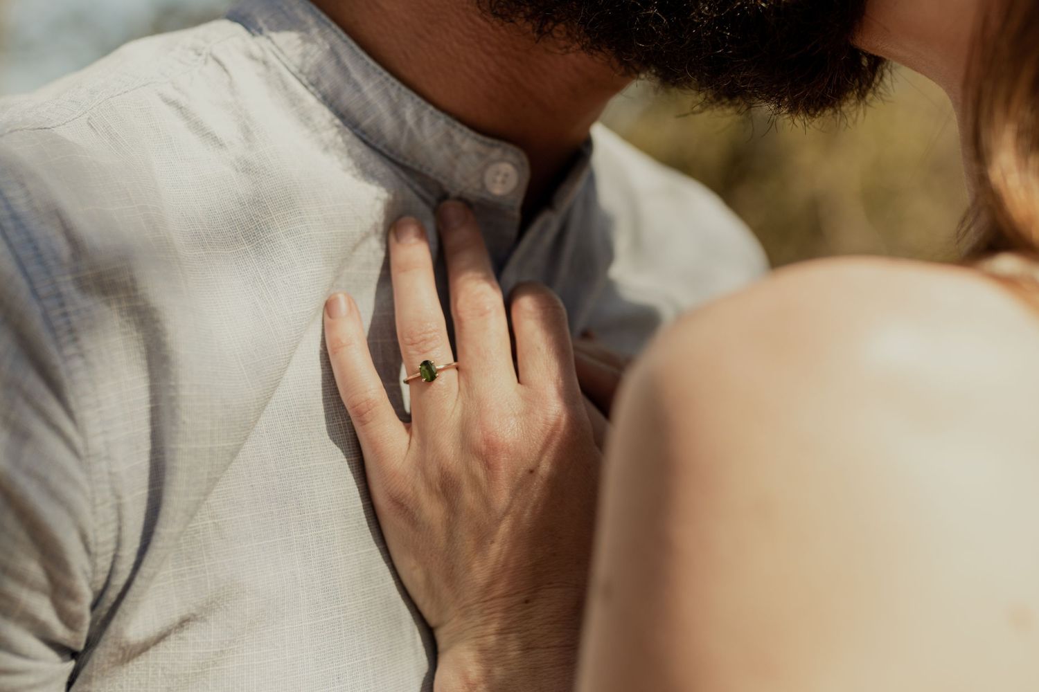 Emerald engagement ring